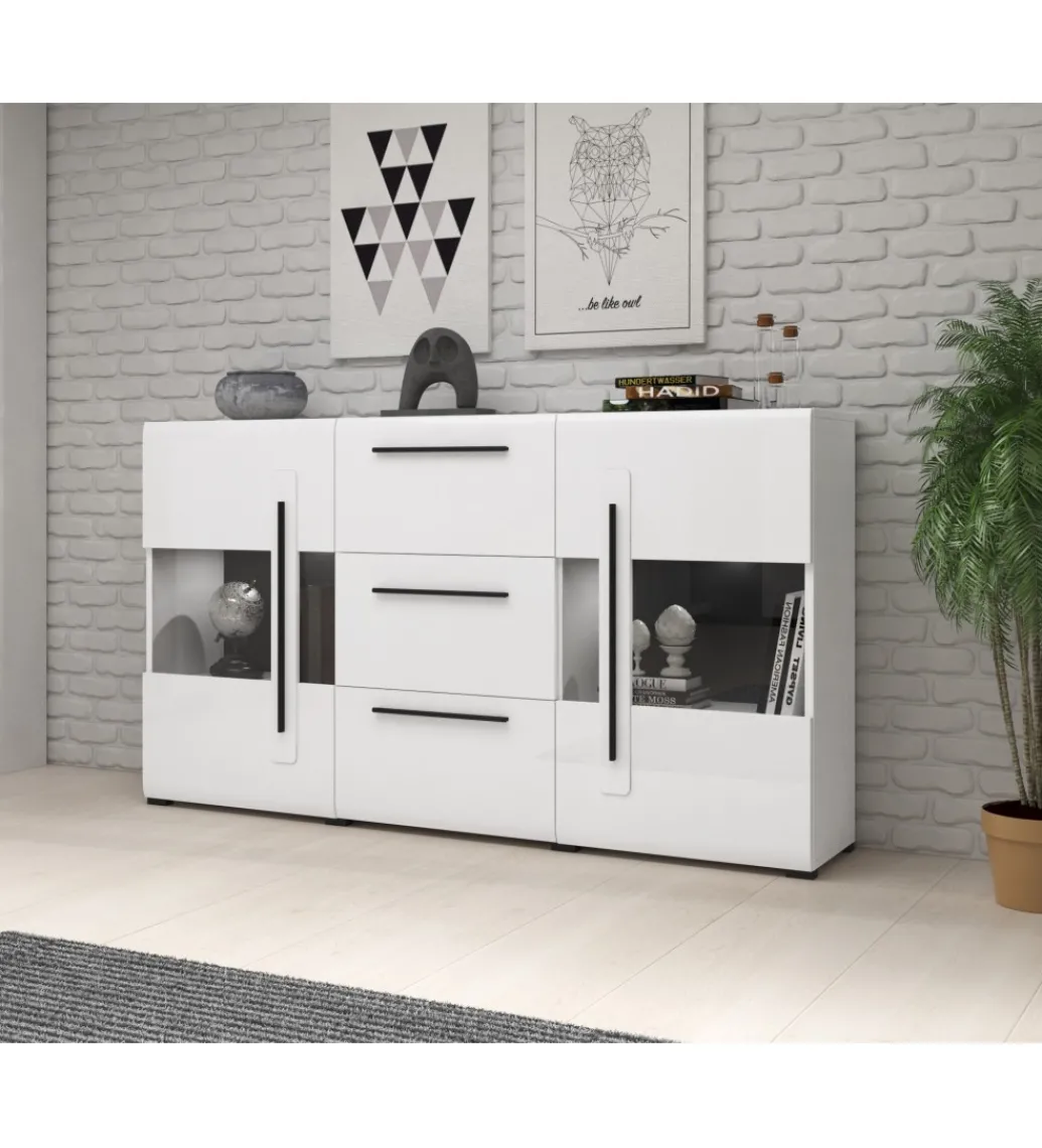 Komoda TULSA 180 cm biała*Helvetia Clearance