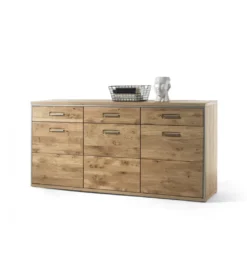 Komoda VALENCIA 94 cm Antracytowo Naturalna*MCA Best