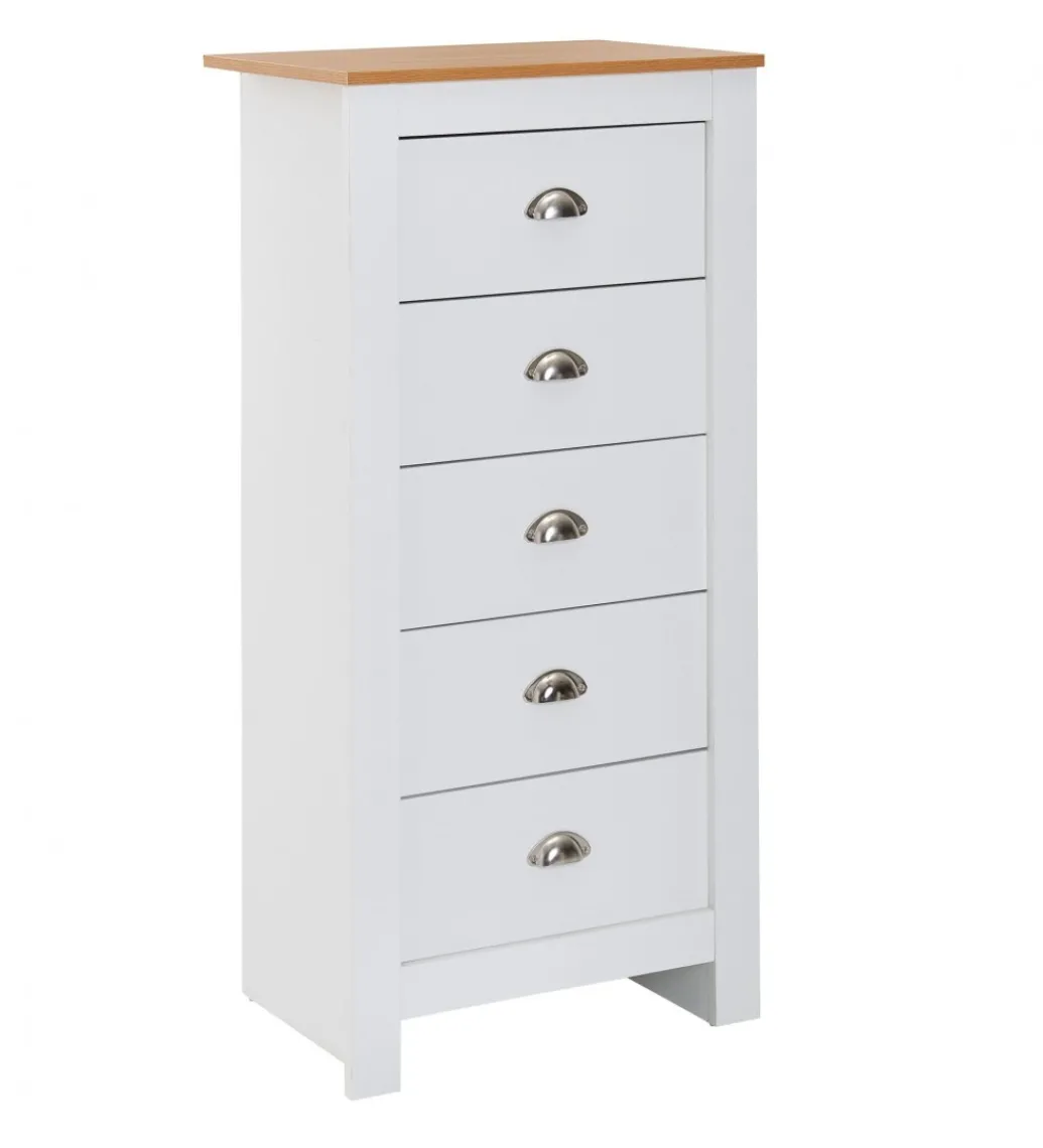 Komoda VINCENTE 53 cm biała*WOHNLING, GERMANY Discount