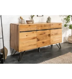Komoda VIVENTE Living Edge 160 cm drewno dąb dziki*Invicta Interior New