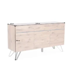 Komoda VIVENTE Living Edge 160 cm drewno dąb dziki*Invicta Interior New