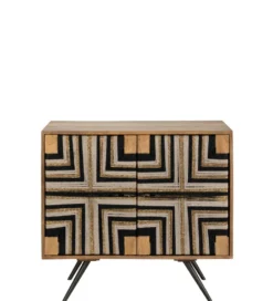 Komoda WEAVED 92 cm naturalna*J-Line Outlet