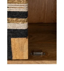Komoda WEAVED 92 cm naturalna*J-Line Outlet