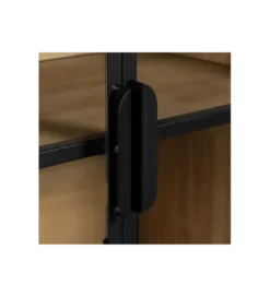 Komoda Witryna NEGRO 150 cm czarna*Zona-Design Outlet