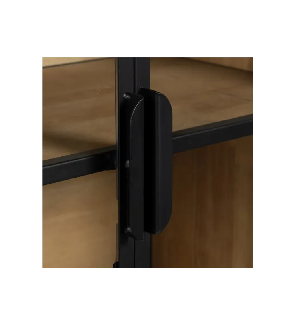 Komoda Witryna NEGRO 150 cm czarna*Zona-Design Outlet