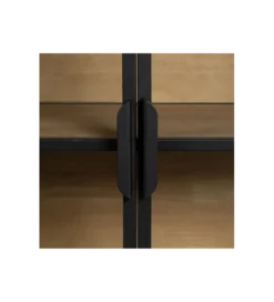 Komoda Witryna NEGRO 150 cm czarna*Zona-Design Outlet