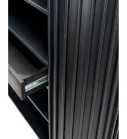Komoda WOHNLING 122 cm drewno akacja czarna*WOHNLING, GERMANY Online