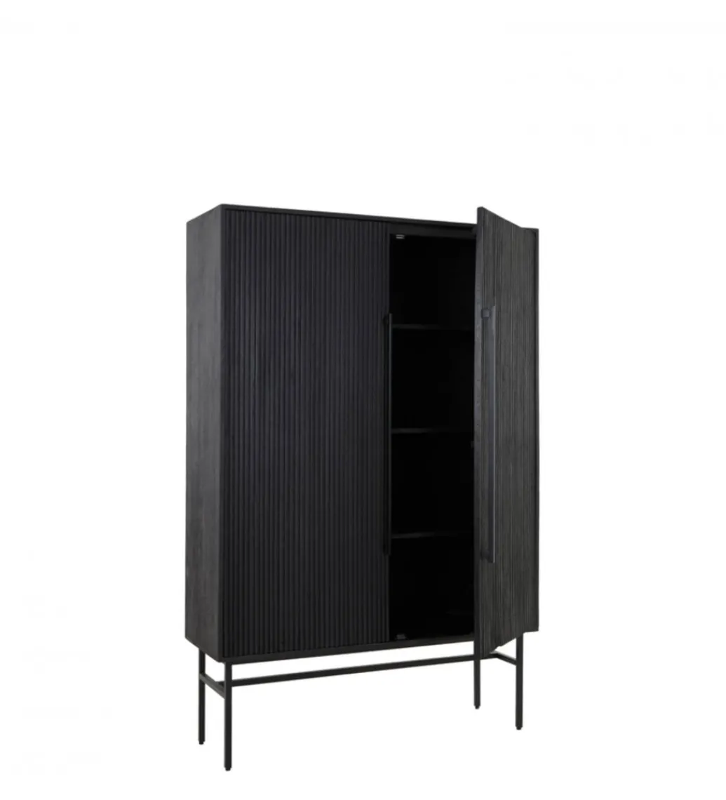 Komoda wysoka ABAGE 180 cm czarna*L&L