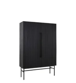 Komoda wysoka ABAGE 180 cm czarna*L&L