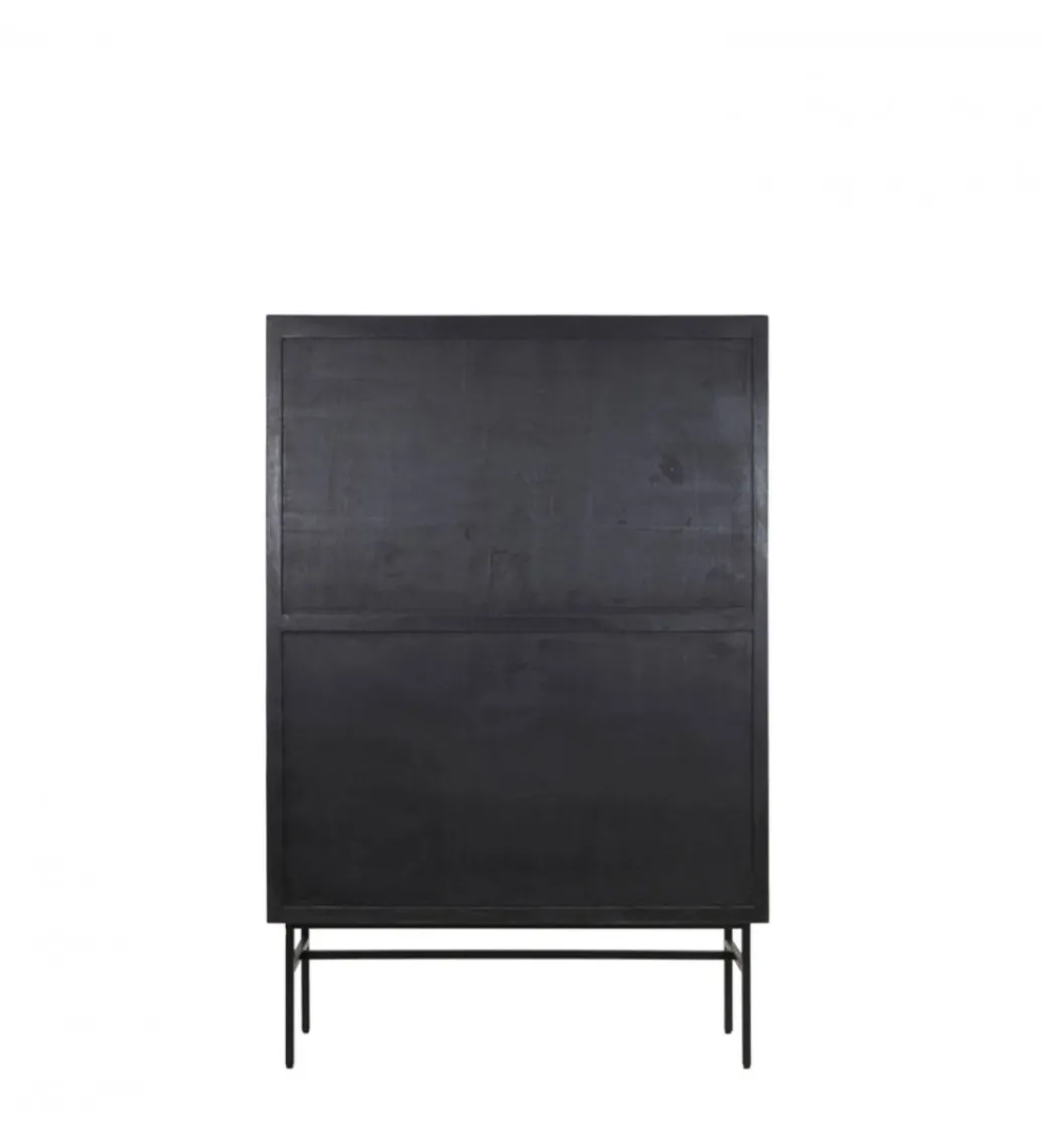 Komoda wysoka ABAGE 180 cm czarna*L&L