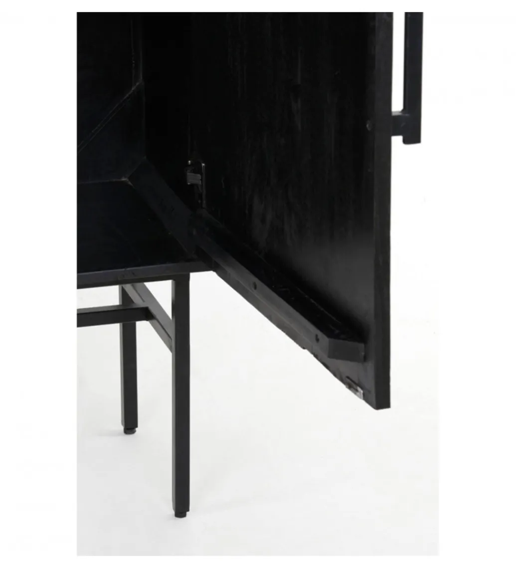 Komoda wysoka ABAGE 180 cm czarna*L&L