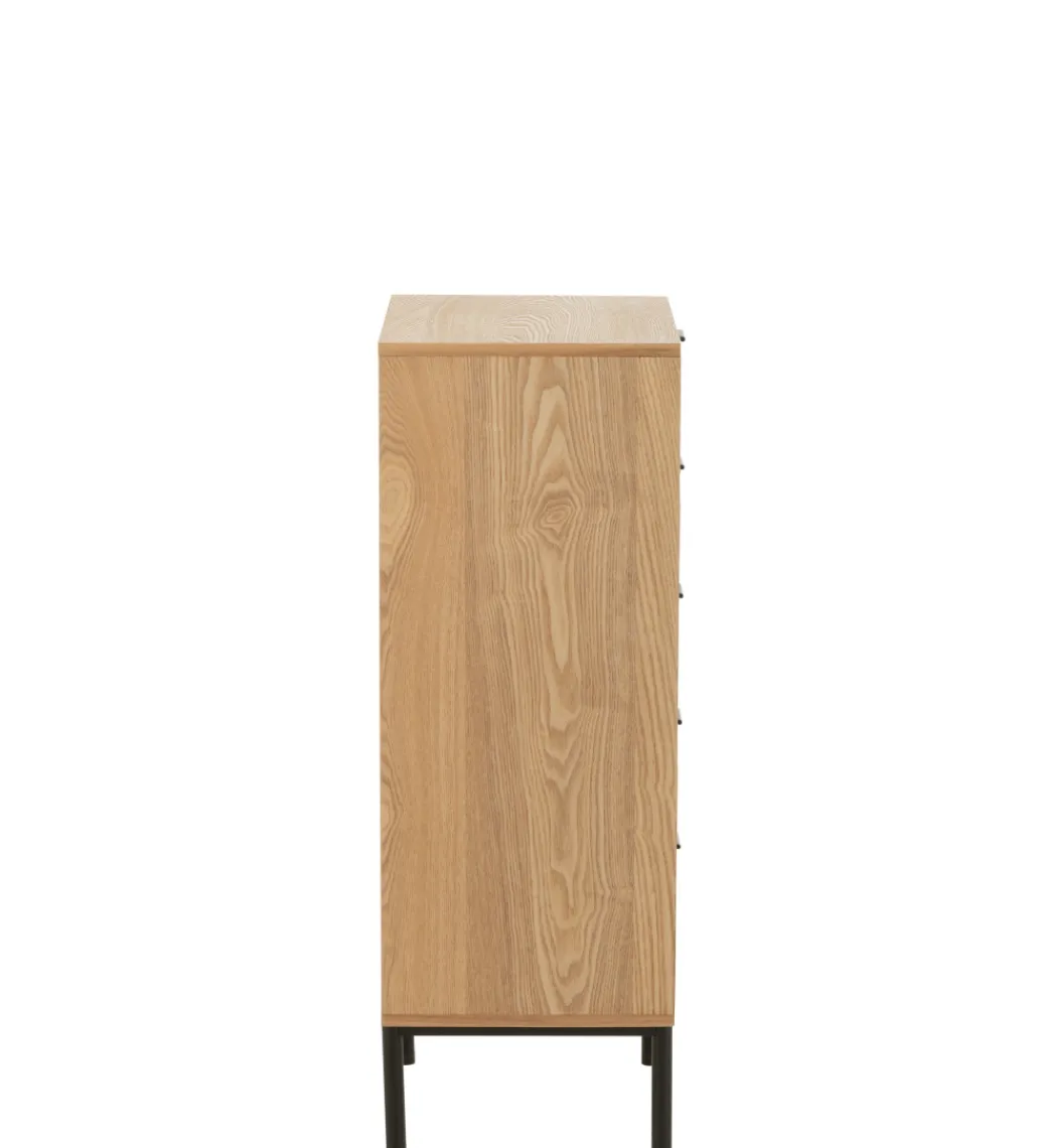 Komoda wysoka BASONOT 100 cm naturalna*J-Line Sale