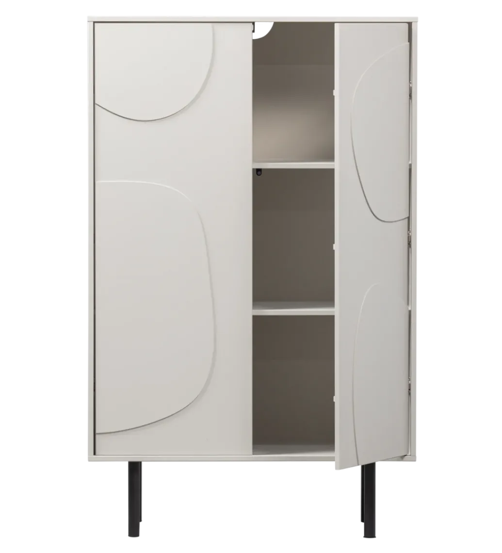 Komoda wysoka CADIZ 135 cm drewno sosny mist*WOOOD Hot
