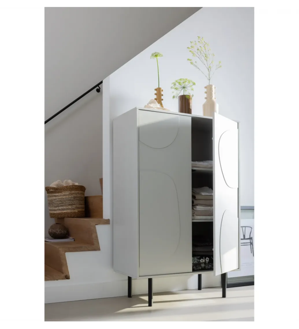 Komoda wysoka CADIZ 135 cm drewno sosny mist*WOOOD Hot