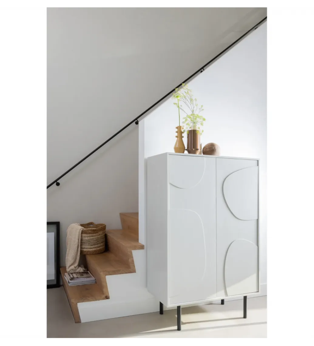 Komoda wysoka CADIZ 135 cm drewno sosny mist*WOOOD Hot