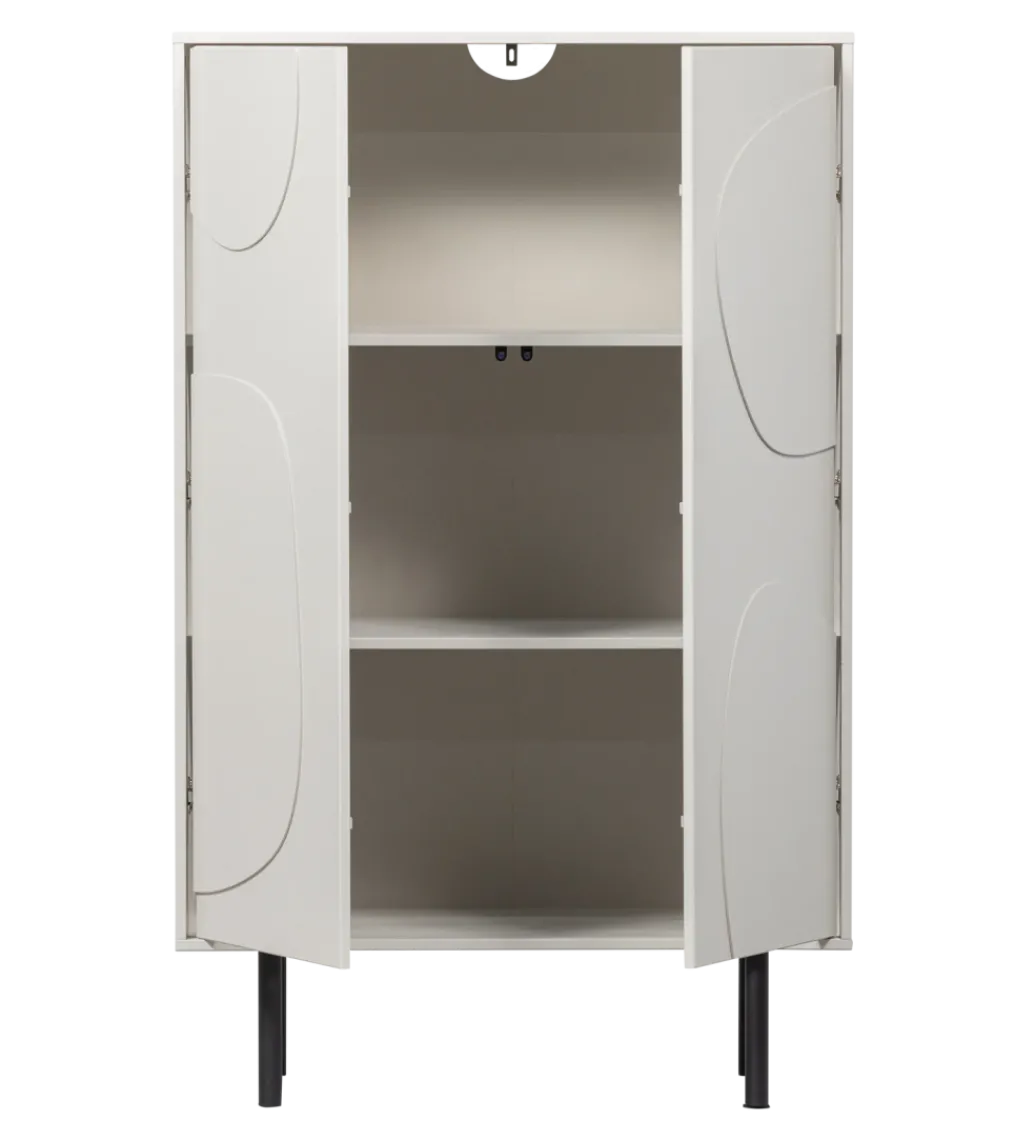 Komoda wysoka CADIZ 135 cm drewno sosny mist*WOOOD Hot