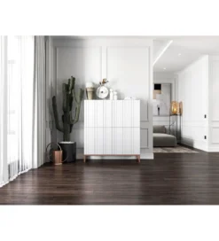 Komoda wysoka ELPIS 112 cm biała*Polski Design ML Online