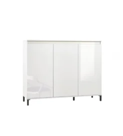 Komoda wysoka GENUA 138 cm biała*MCA Linia Włoska Outlet