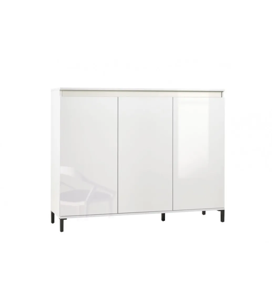 Komoda wysoka GENUA 138 cm biała*MCA Linia Włoska Outlet