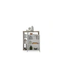 Komoda wysoka HAMBURG 127 cm biała Z Dodatkiem Koloru Klon Pero*MCA Linia Włoska Online