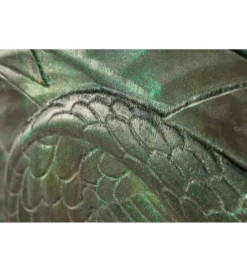 Komoda wysoka HYDRUS Snake 100 cm drewno mango turkusowa Ciemna*Invicta Interior Discount