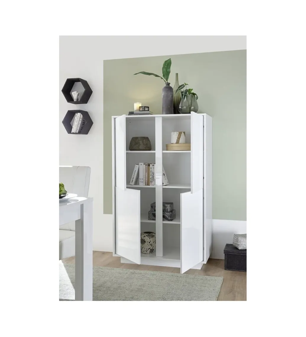 Komoda wysoka ICEE 92 cm biała*MCA Linia Włoska Best