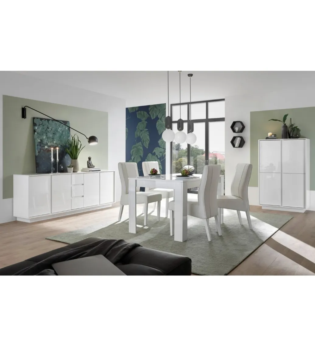 Komoda wysoka ICEE 92 cm biała*MCA Linia Włoska Best
