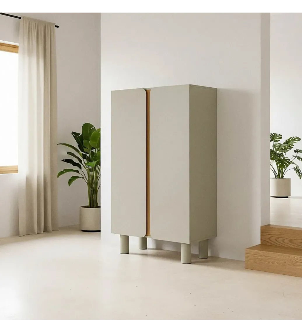 Komoda wysoka MALTA 137 cm taupe*Zona-Design Discount