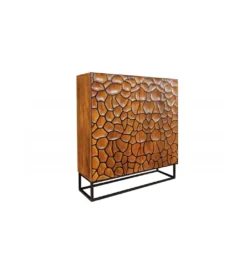 Komoda wysoka MASKAT 100 cm drewno mango brąz*Invicta Interior Hot