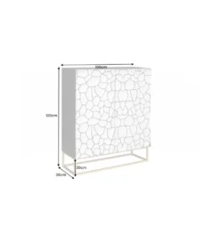 Komoda wysoka MASKAT 100 cm drewno mango brąz*Invicta Interior Hot
