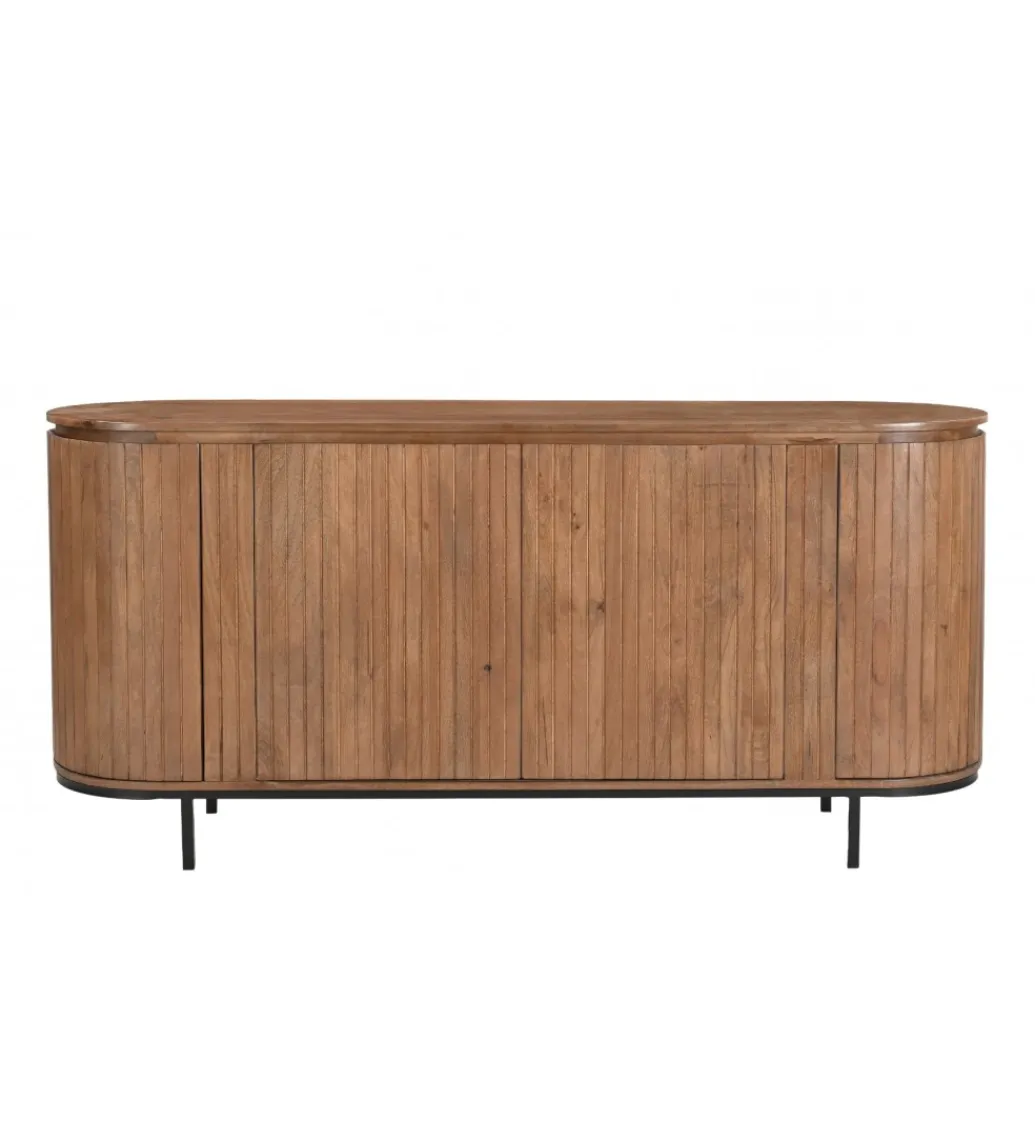 Komoda wysoka NOORK 115 cm w kolorze orzechowym*LF-Design Outlet
