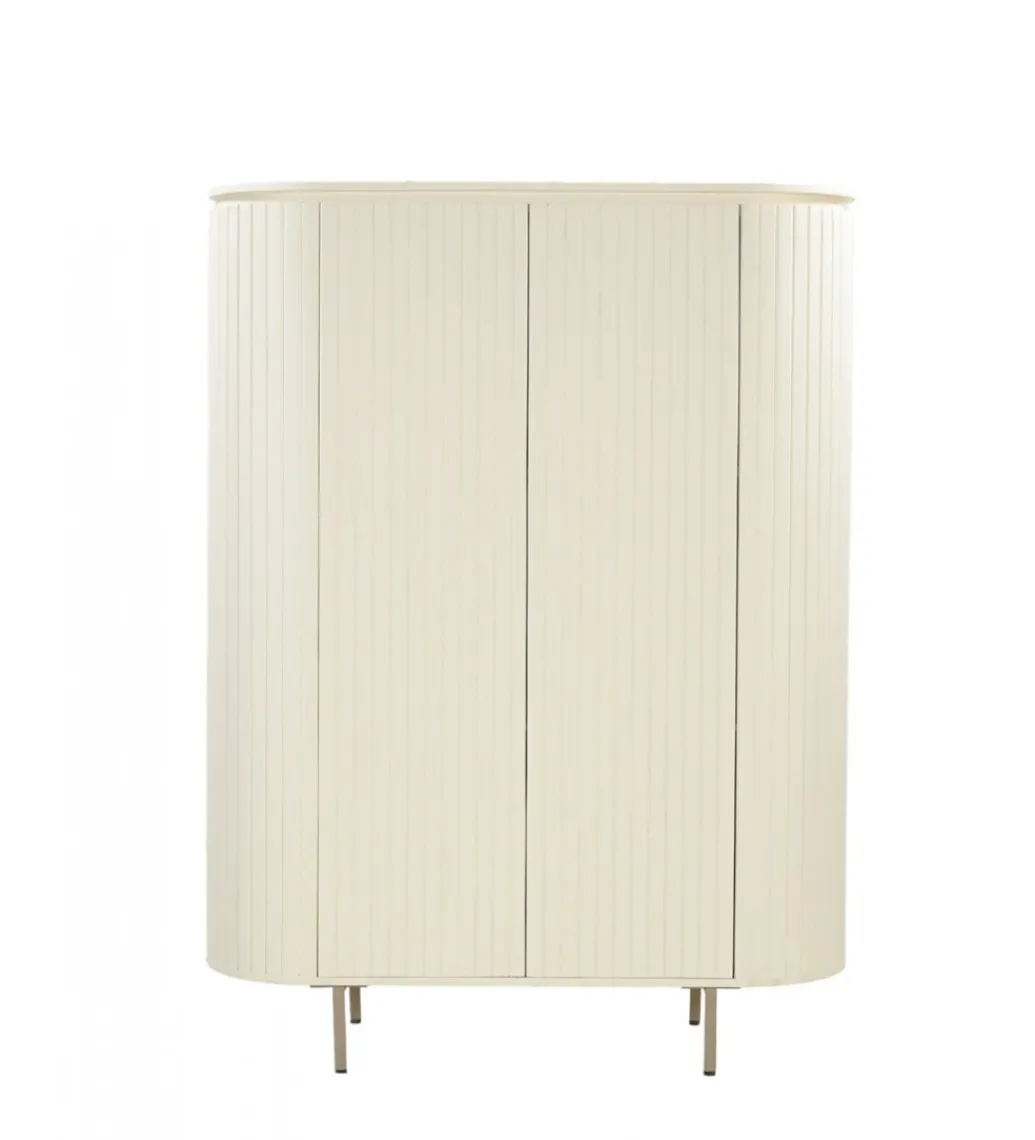 Komoda wysoka PATOU 150 cm jasnobeżowy drewno mango*LF-Design