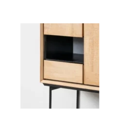 Komoda wysoka SINTRA 152 cm drewno kauczuk naturalna*Zona-Design Online