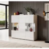 Komoda wysoka TOLEDO 147 cm biała*Helvetia Outlet