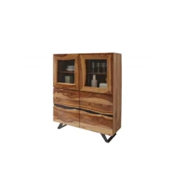 Komoda wysoka ZAMBEZI Amazonas 140 cm drewno sheesham*Invicta Interior - przedsprzedaż Outlet