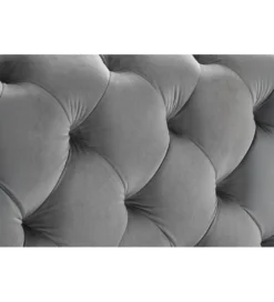 Łóżko MODERN BAROCK 160 x 200 cm welur szare*Invicta Interior Hot