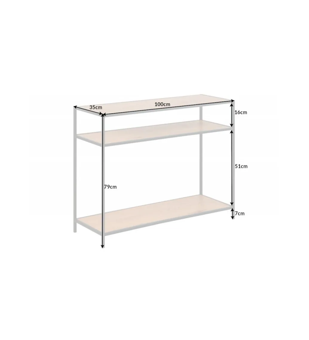 Konsola ALPERA 100 cm w optyce dębu*Invicta Interior Hot