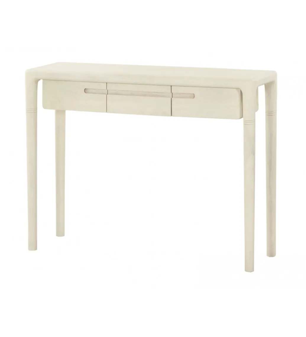 Konsola ARES 100 cm drewno mango biała*Imeri Online