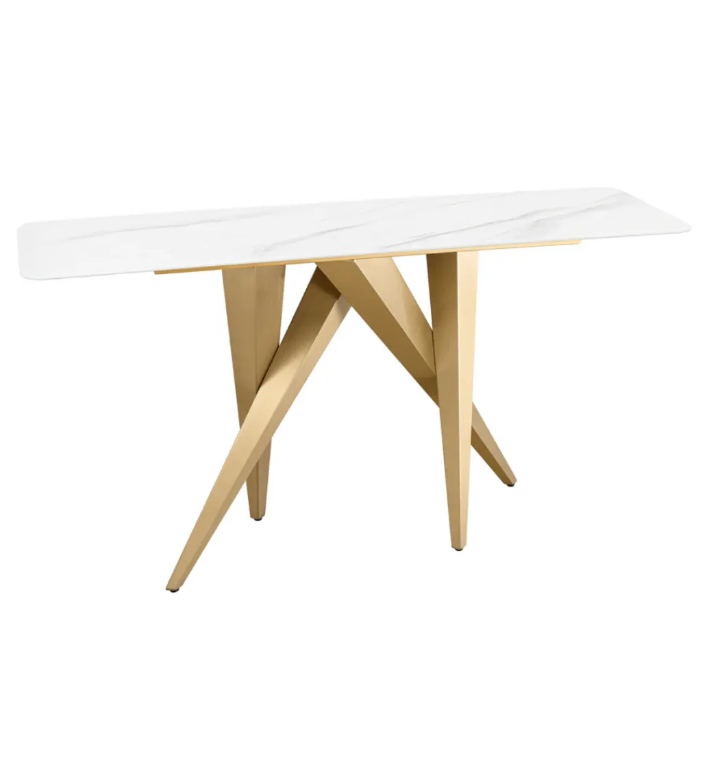 Konsola ART LIVING 140 cm blat z białego marmuru*Invicta Interior Sale