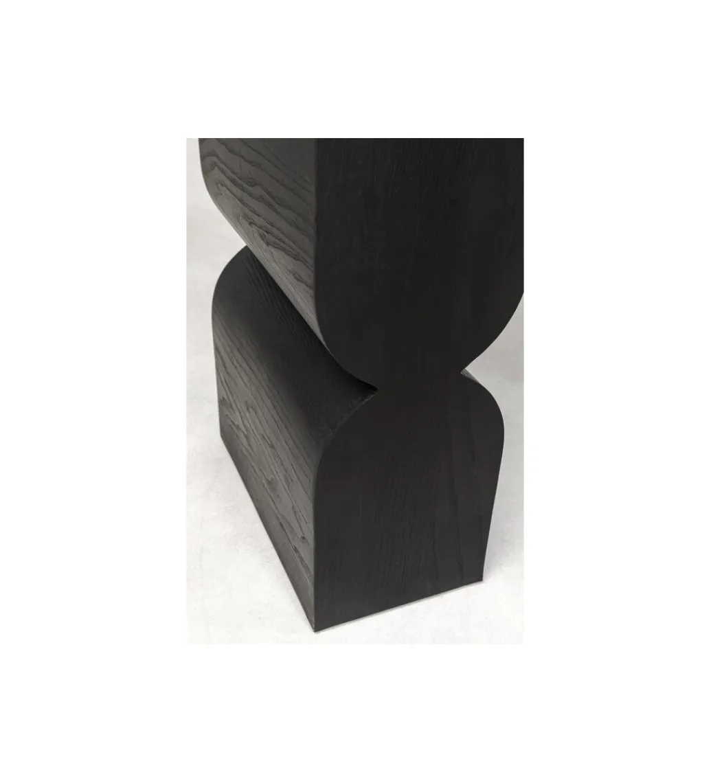 Konsola Curve 120 cm w optyce jesionu czarna*KARE Best