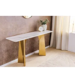 Konsola EXTRAVAGANCIA 140 cm blat z białego marmuru*Invicta Interior - przedsprzedaż