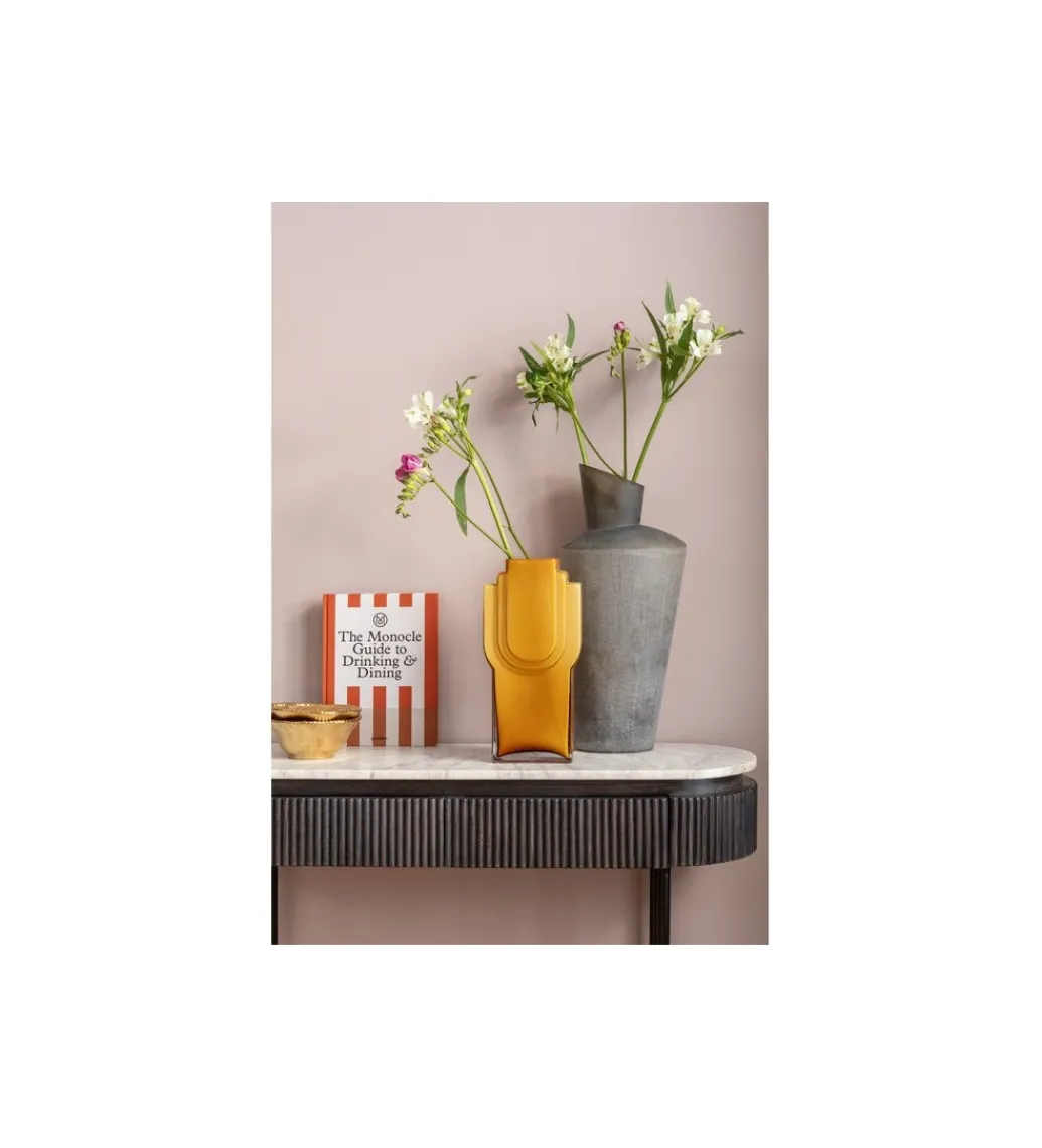 Konsola Glenn 100 cm z jasnym marmurowym blatem*KARE Outlet