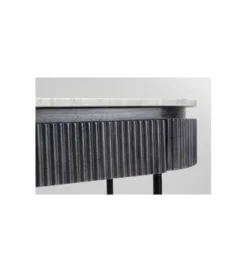 Konsola Glenn 100 cm z jasnym marmurowym blatem*KARE Outlet