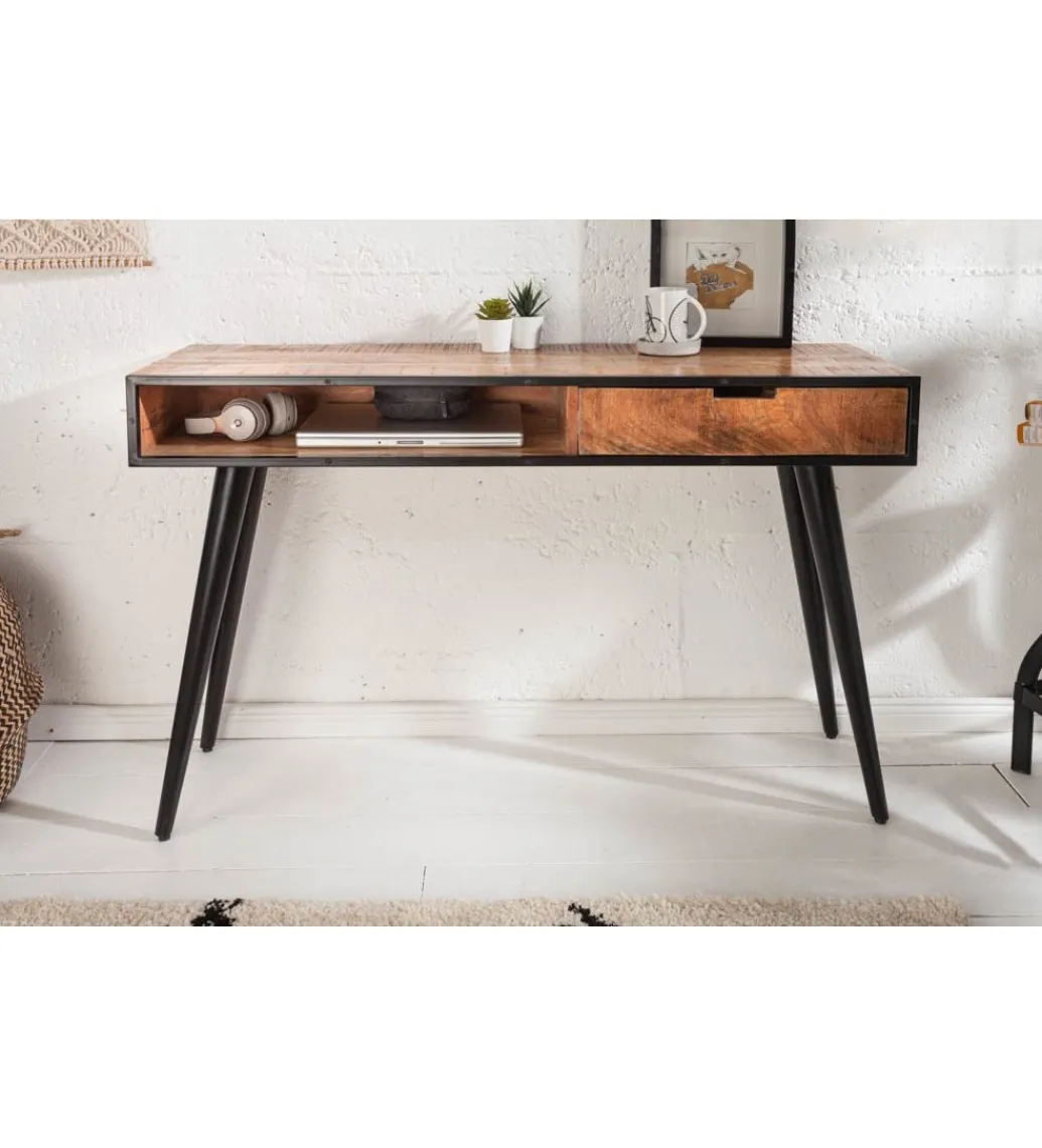 Konsola Industrial 120 cm drewno mango*Invicta Interior New