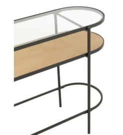 Konsola IVY 120 cm naturalna czarna*J-Line Hot