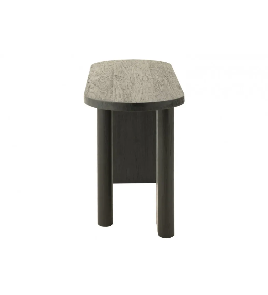 Konsola LEMONE 150 cm drewno teak czarna*J-Line Hot