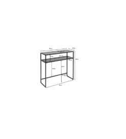 Konsola LOFT 80 x 95 cm greige*KARE Best