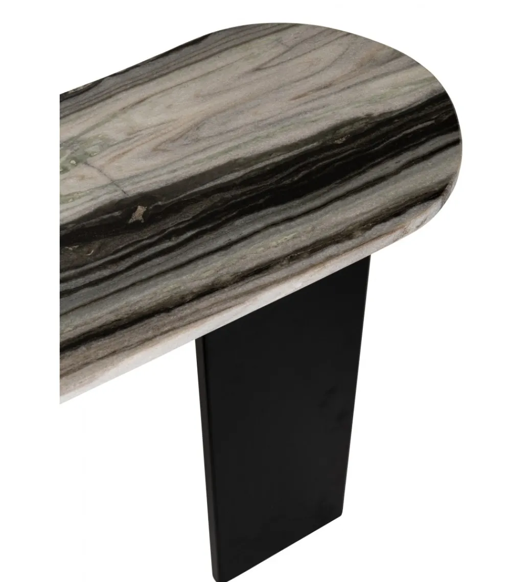 Konsola MATHILDE 140 cm czarno szara*J-Line Outlet