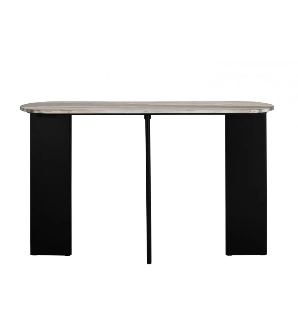 Konsola MATHILDE 140 cm czarno szara*J-Line Outlet