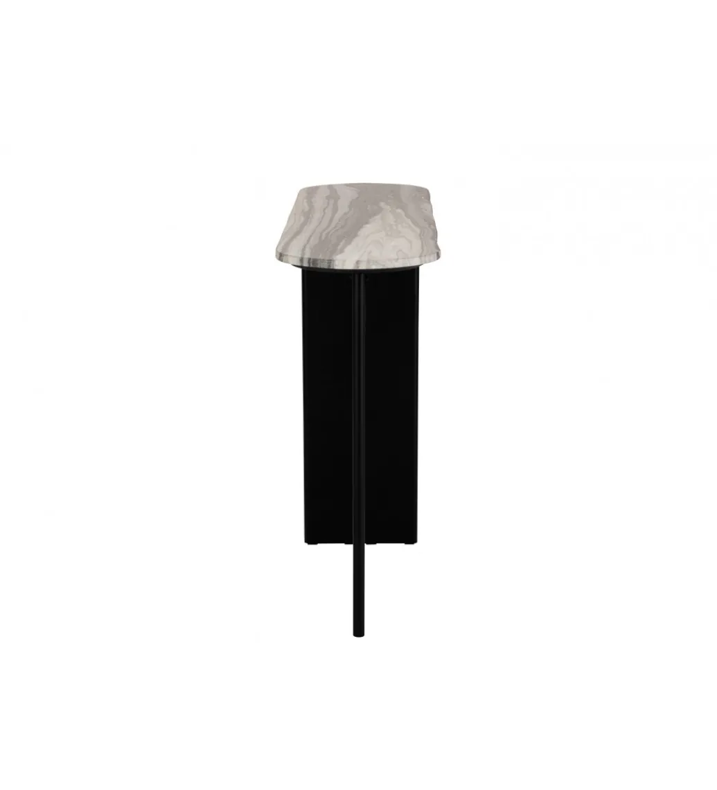 Konsola MATHILDE 140 cm czarno szara*J-Line Outlet
